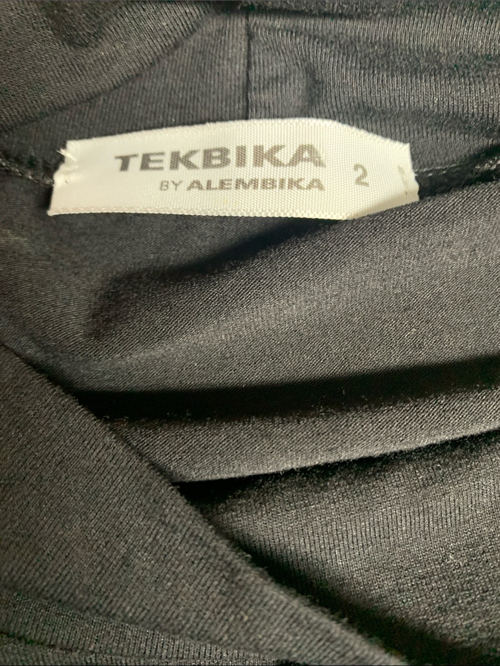 TEKBIKA by Alembika Black Green Tunic Top Size L 40” - Picture 2 of 5